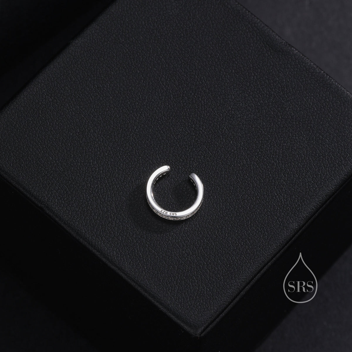 CZ Ear Cuff in Sterling Silver, Silver or Gold, Simple Piercing Free Earrings, Minimalist Ear Cuff, Diamond CZ Ear Cuff