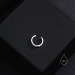 CZ Ear Cuff in Sterling Silver, Silver or Gold, Simple Piercing Free Earrings, Minimalist Ear Cuff, Diamond CZ Ear Cuff