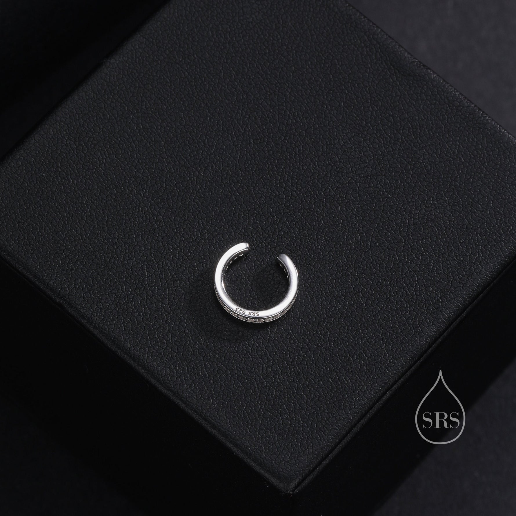 CZ Ear Cuff in Sterling Silver, Silver or Gold, Simple Piercing Free Earrings, Minimalist Ear Cuff, Diamond CZ Ear Cuff