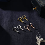 Sterling Silver Cowboy Boots Huggie Hoops, Silver, Gold or Rose Gold, Detachable Cow Boy Boots Hoop Earrings, Charm Dangle Earrings,