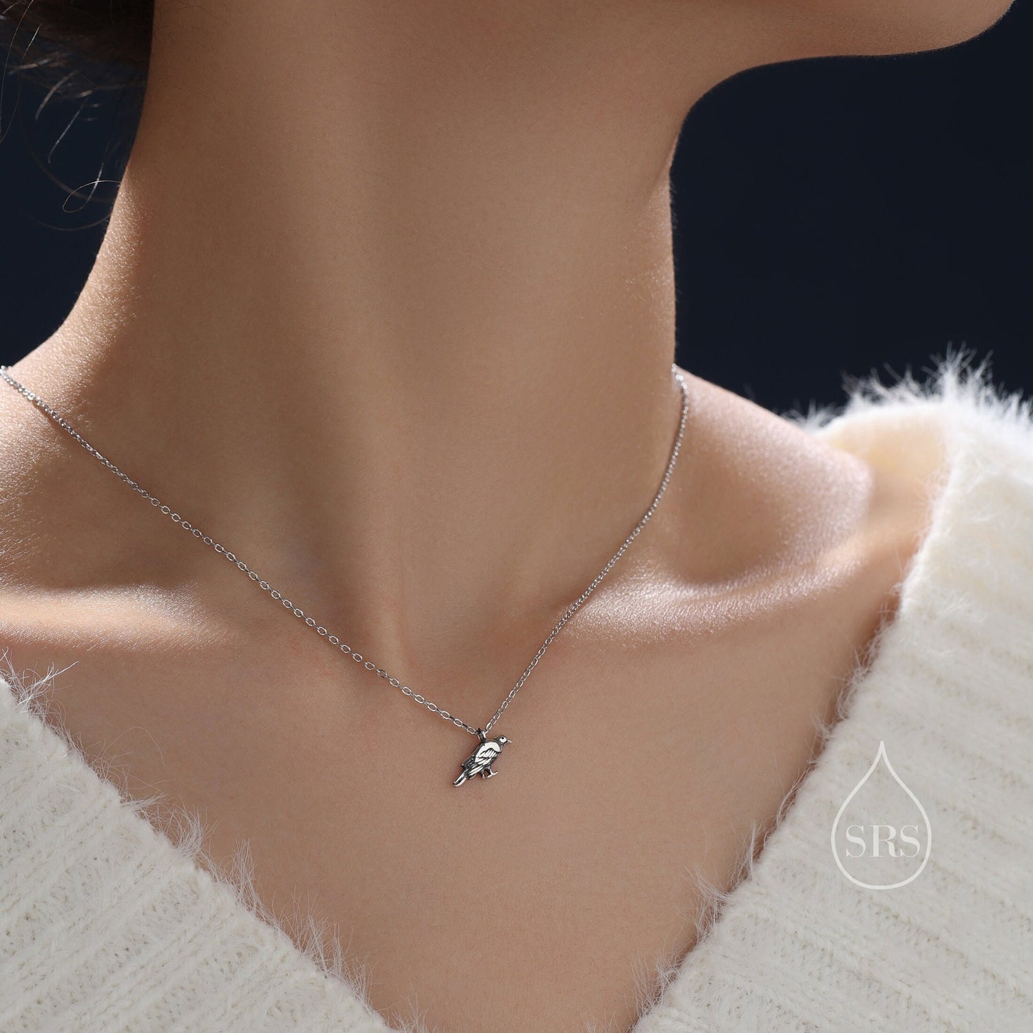 Crow Pendant Necklace