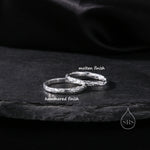 Minimalist Organic Textured Stacking Ring