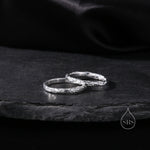 Minimalist Organic Textured Stacking Ring