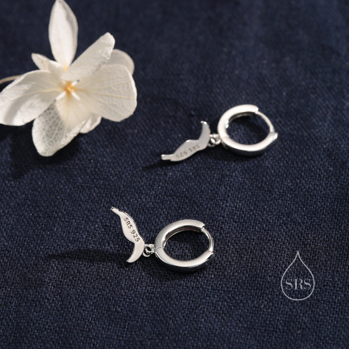 Super Cute Toucan Bird Huggie Hoop Earrings in Sterling Silver - Cute Bird Hoop Earrings, Toucan Earrings