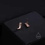 Cowboy Boot Stud Earrings in Sterling Silver, Silver, Gold or Rose Gold, Cowboy Boot Earrings, Cowboy Earrings