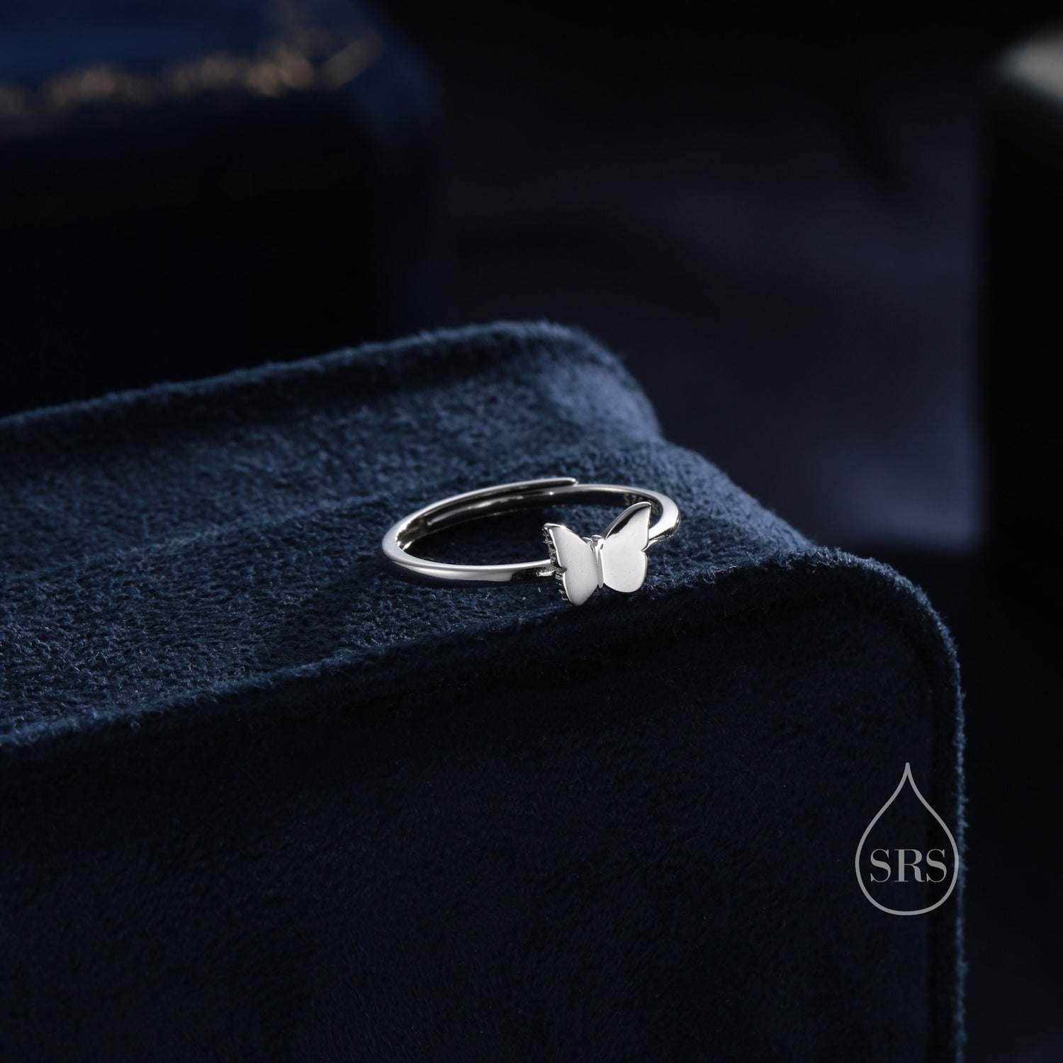 Minimalist Butterfly Motif Ring