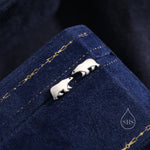 Sterling Silver Polar Bear Stud Earrings, Animal Earrings, Cute and Quirky