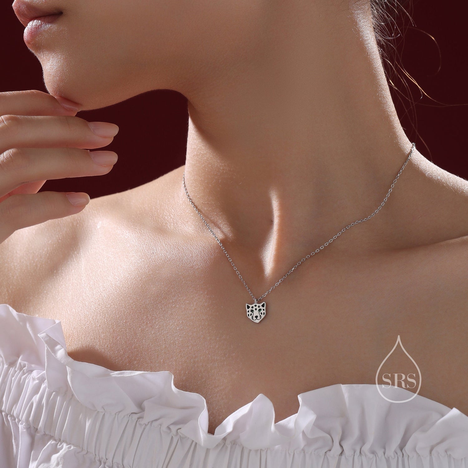 Leopard Face Pendant Necklace