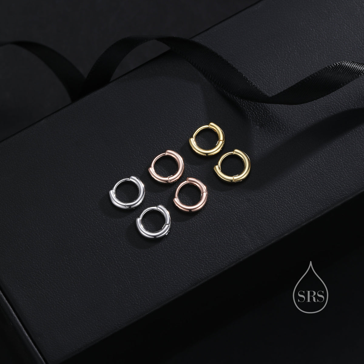 Slim Huggie Hoop Earrings