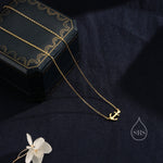 Dainty Anchor Pendant Necklace in Sterling Silver, Silver or Gold or Rose Gold, Anchor Necklace in Silver