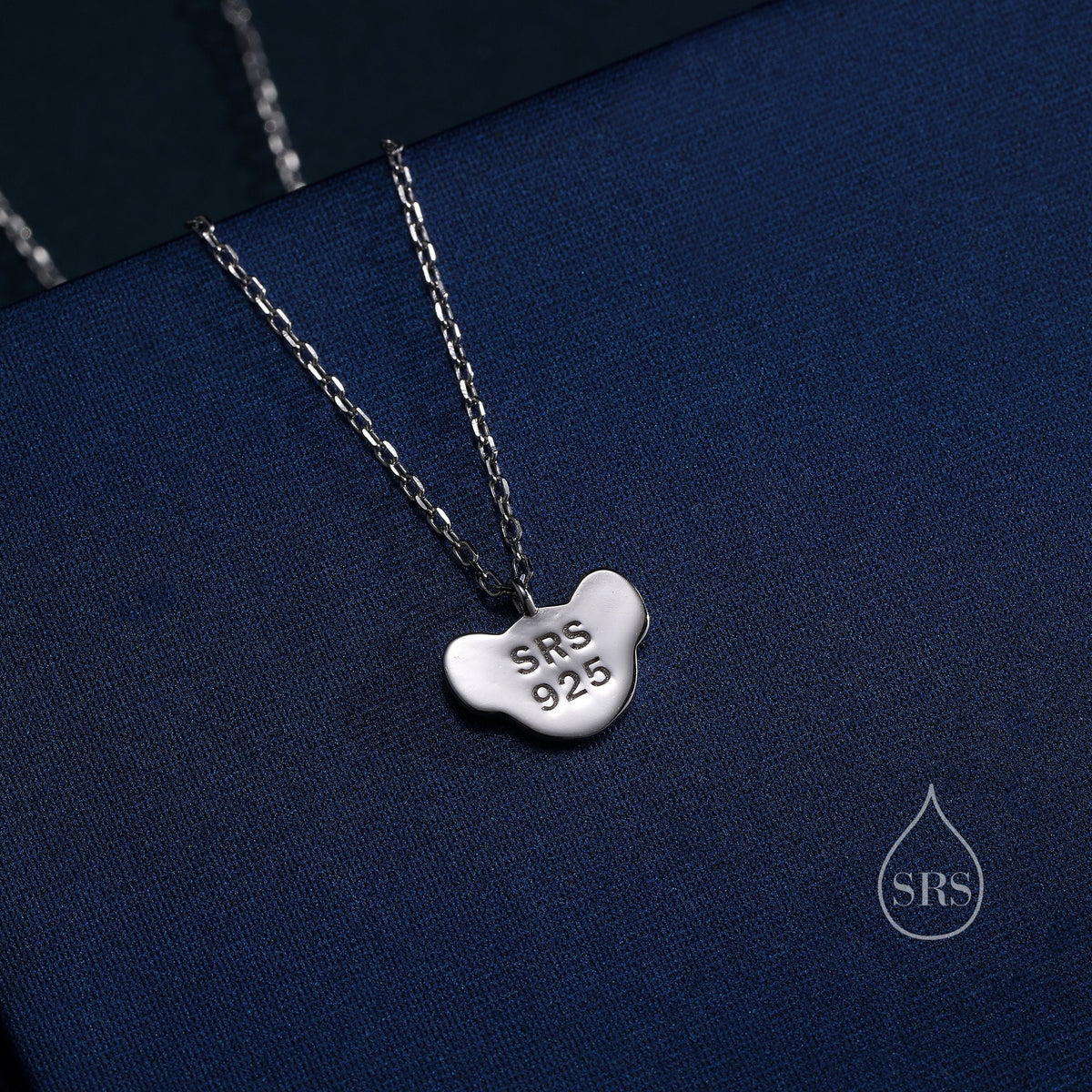 Cute Little Koala Bear Pendant Necklace in Sterling Silver, Silver or Gold or Rose Gold, Koala Necklace in Silver
