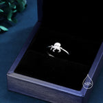 Sterling Silver Cute Little Octopus Ring, Adjustable Size, Cute Octopus Jewellery, Dainty and Delicate, Octopus Ring, Ocean Fish Ring