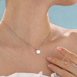 Fluffy Sheep Pendant Necklace in Sterling Silver, Silver, Gold or Rose Gold, Silver Sheep Necklace, Sheep Necklace