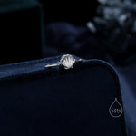 Sterling Silver Cute Little Shell Ring, Adjustable Size, Cute Sea Shell Ring, Dainty and Delicate, Shell Fossil Ring