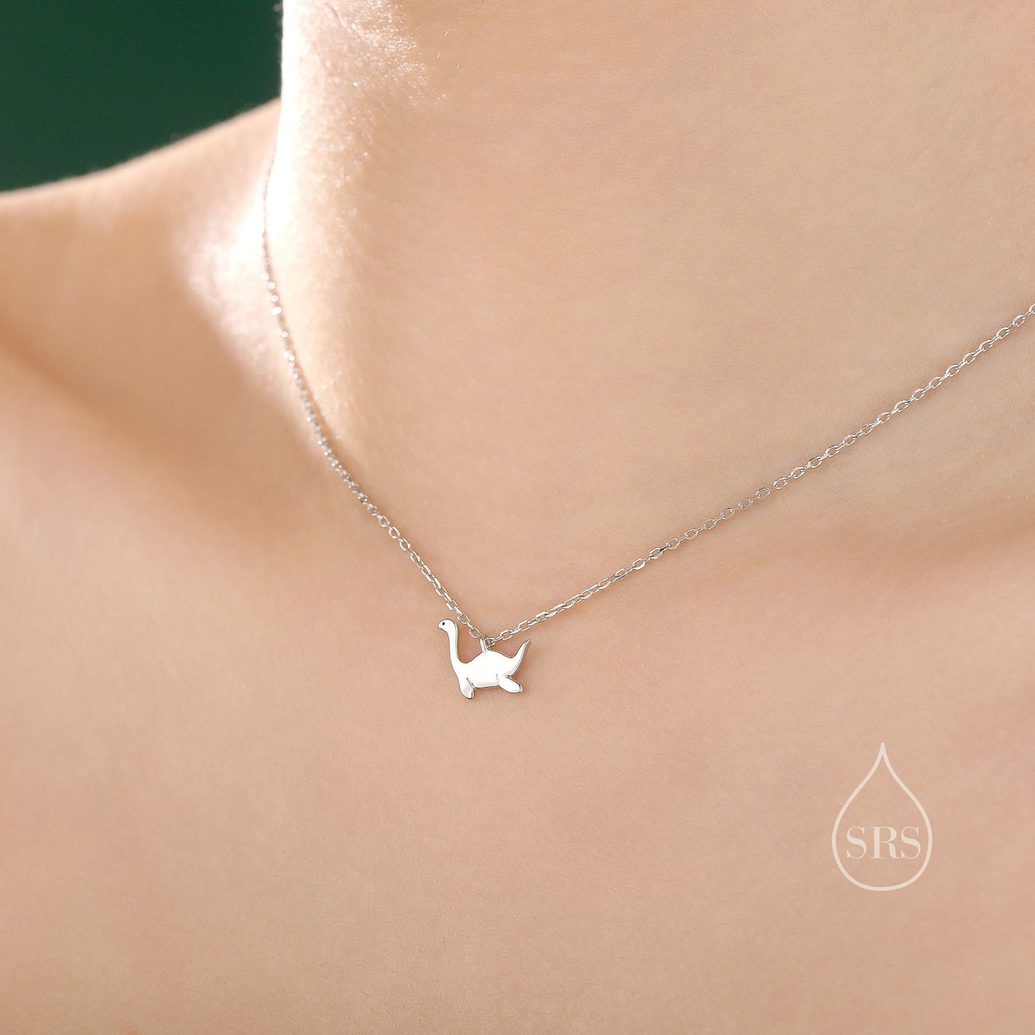 Plesiosaurus Dinosaur Pendant Necklace