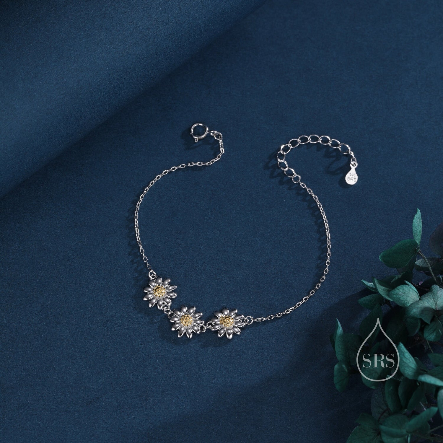 Daisy Trio Charm Bracelet