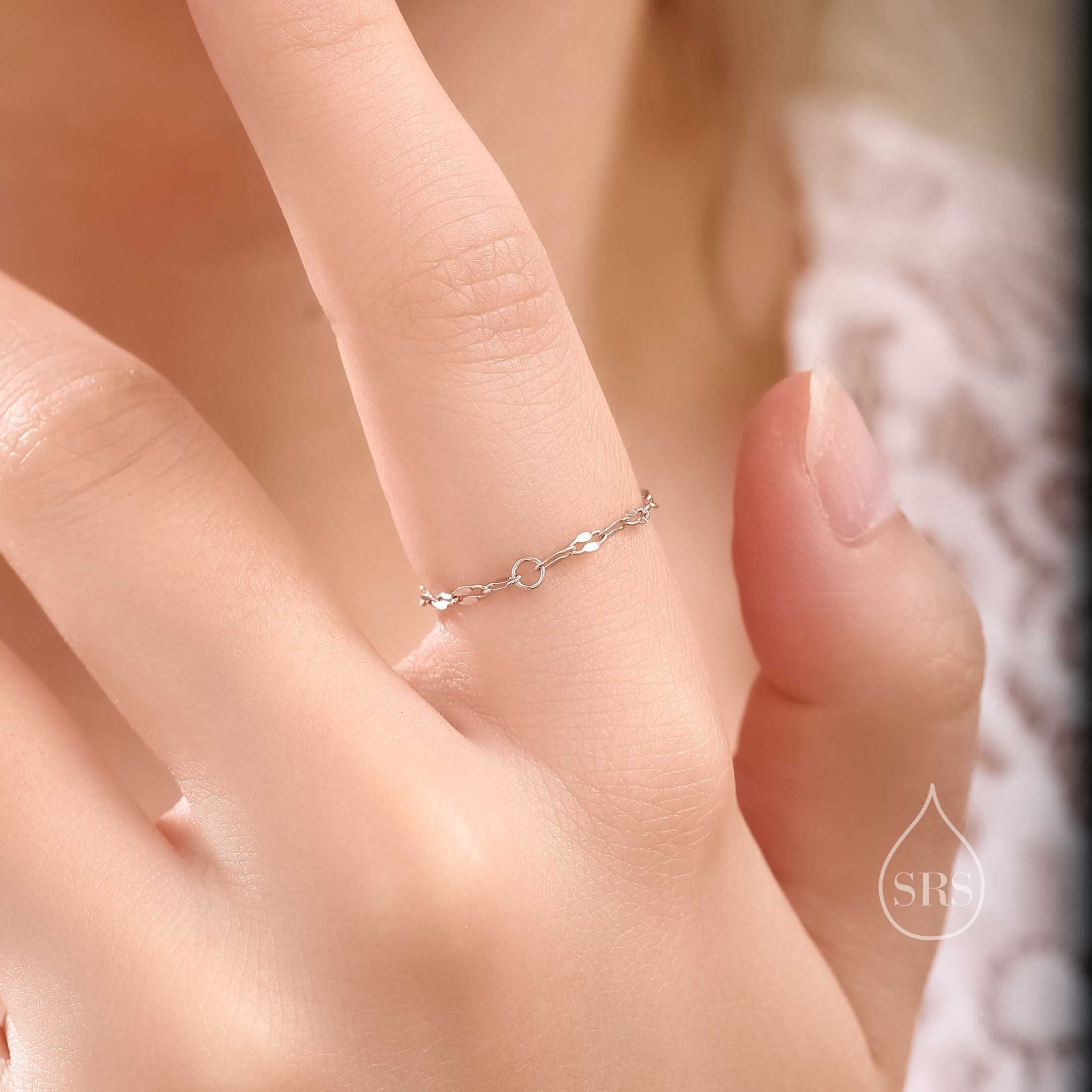 Chain Rings Rings Silver Rain Silver