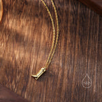 Cute Little Cowboy Boot Pendant Necklace in Sterling Silver, Silver or Gold, Cowboy Boot Necklace in Silver