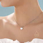 Fluffy Sheep Pendant Necklace in Sterling Silver, Silver, Gold or Rose Gold, Silver Sheep Necklace, Sheep Necklace