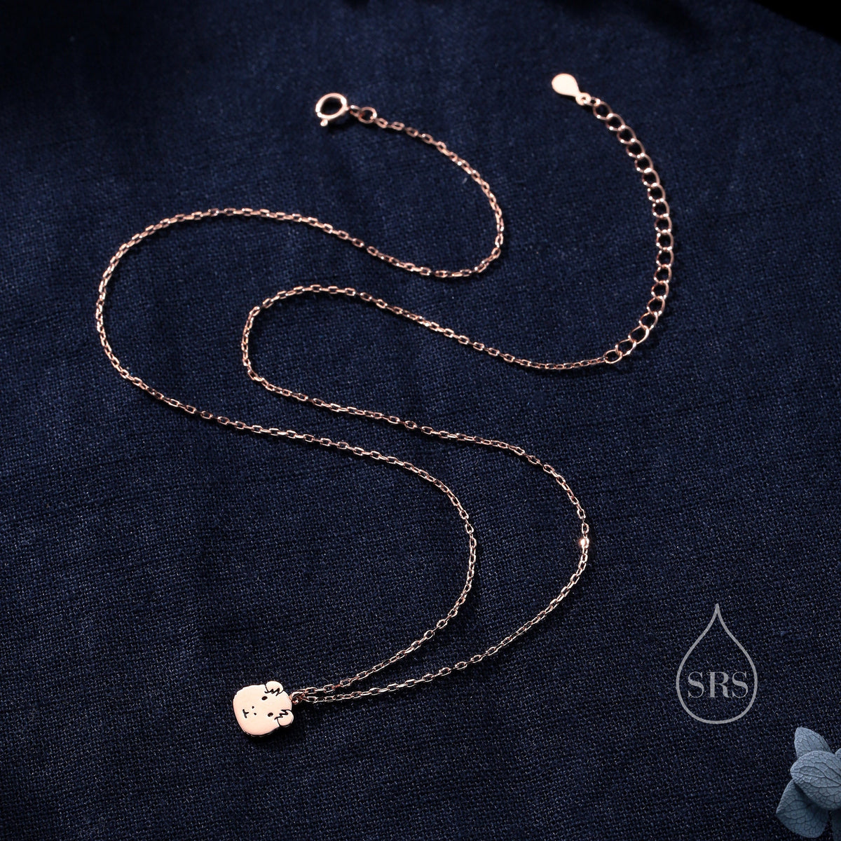 Guinea Pig Pendant Necklace in Sterling Silver, Silver, Gold or Rose Gold, Tiny Guinea Pig Pet Necklace, Gift for Guinea Pig Lover