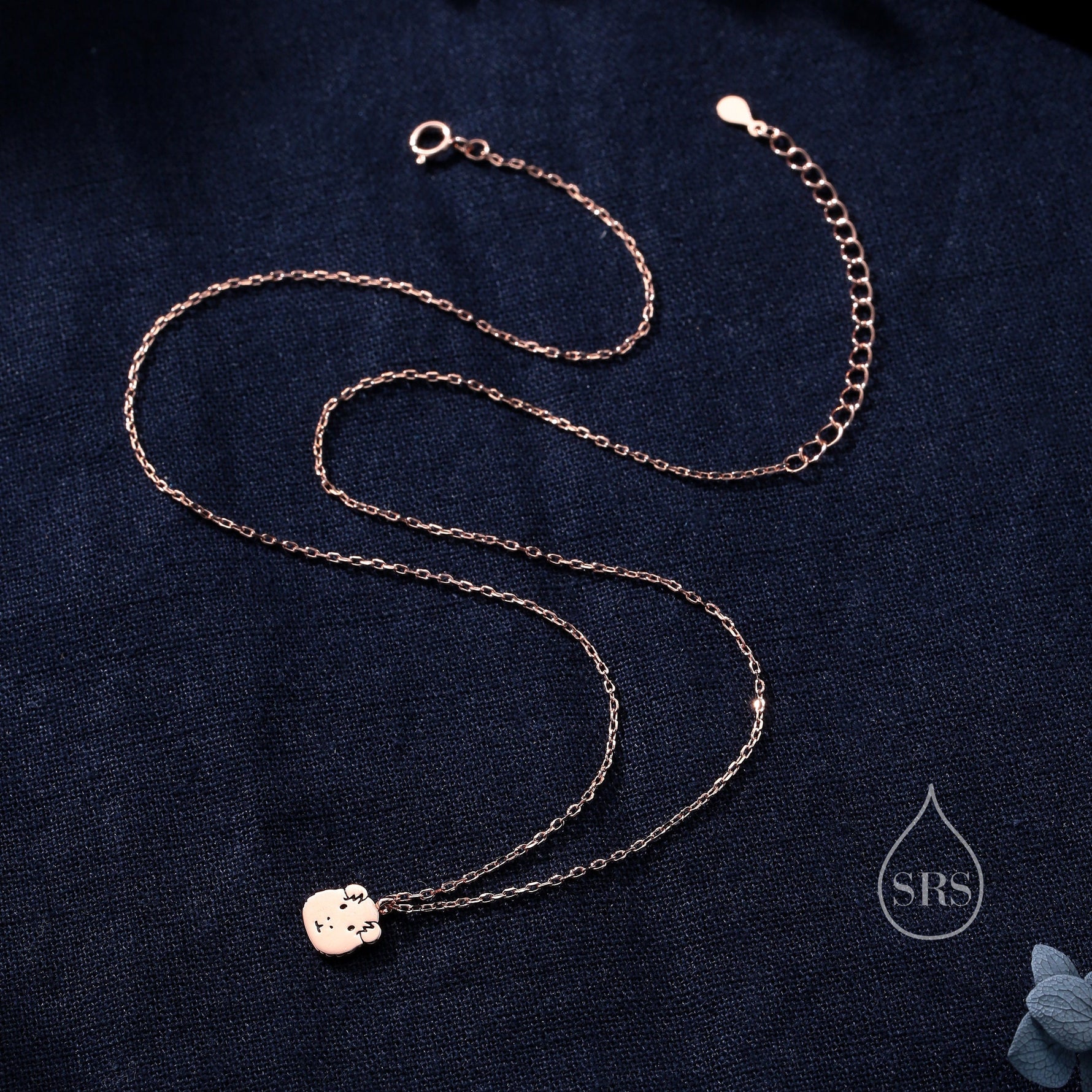 Guinea Pig Pendant Necklace in Sterling Silver, Silver, Gold or Rose Gold, Tiny Guinea Pig Pet Necklace, Gift for Guinea Pig Lover