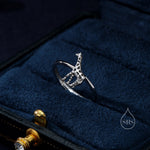 Sterling Silver Cute Little Giraffe Ring, Adjustable Size, Cute Giraffe Jewellery, Dainty and Delicate, Giraffe Ring