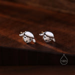 Cute Sheep Stud Earrings in Sterling Silver, Fluffy Sheep Face Earrings, Nature Inspired Sheep Head Earrings, Pet Lover