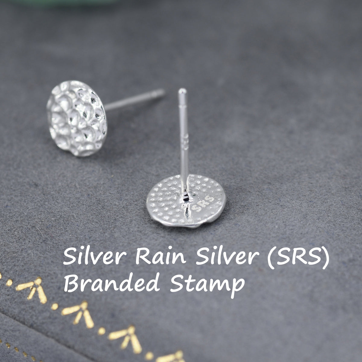 Sterling Silver Hammered Disk Stud Earrings, Hammered Earrings, Coin Earrings