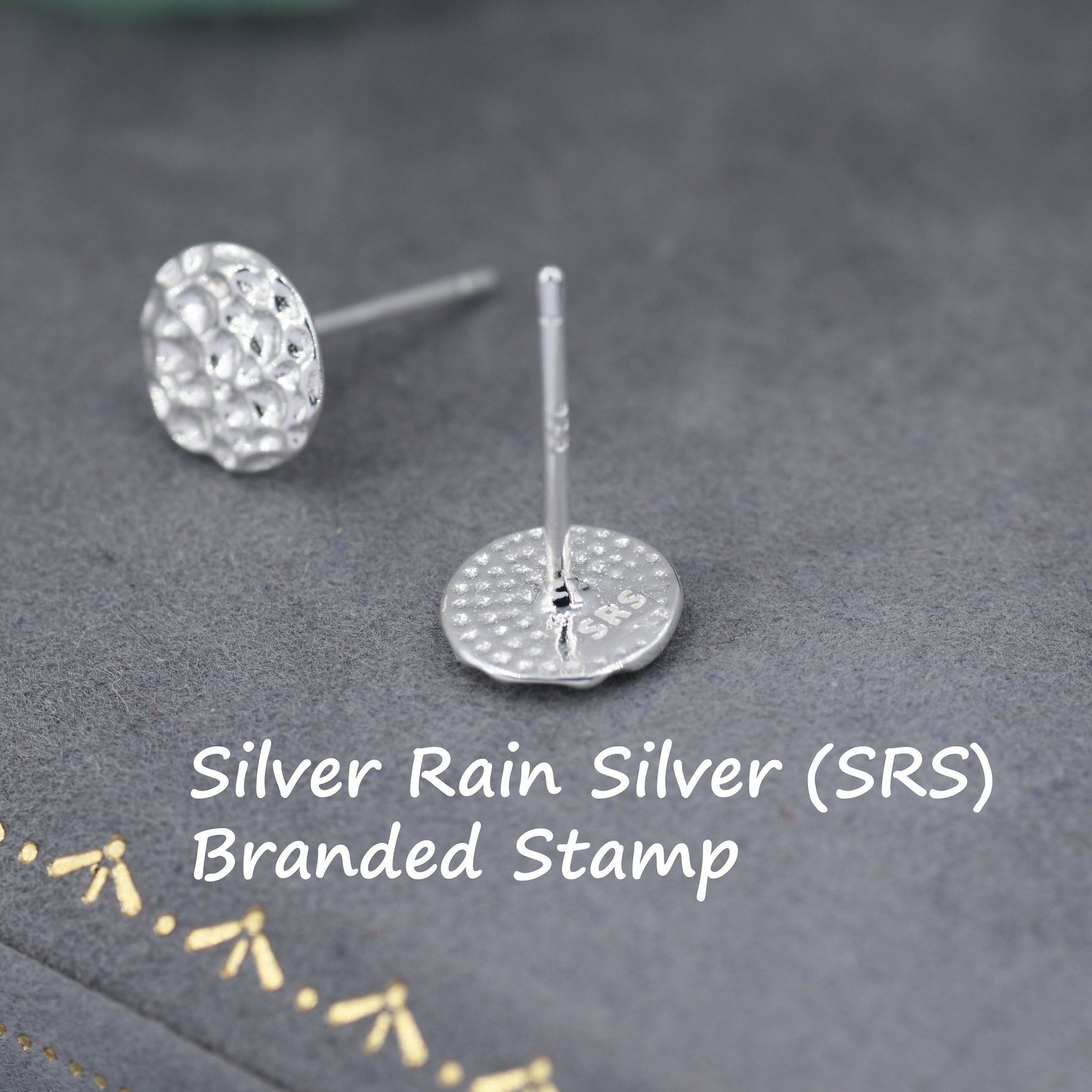 Sterling Silver Hammered Disk Stud Earrings, Hammered Earrings, Coin Earrings