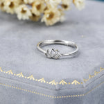 Sterling Silver Tiny Lotus Flower Ring, Adjustable Size, Delicate Lotus Ring, Lotus Flower Ring