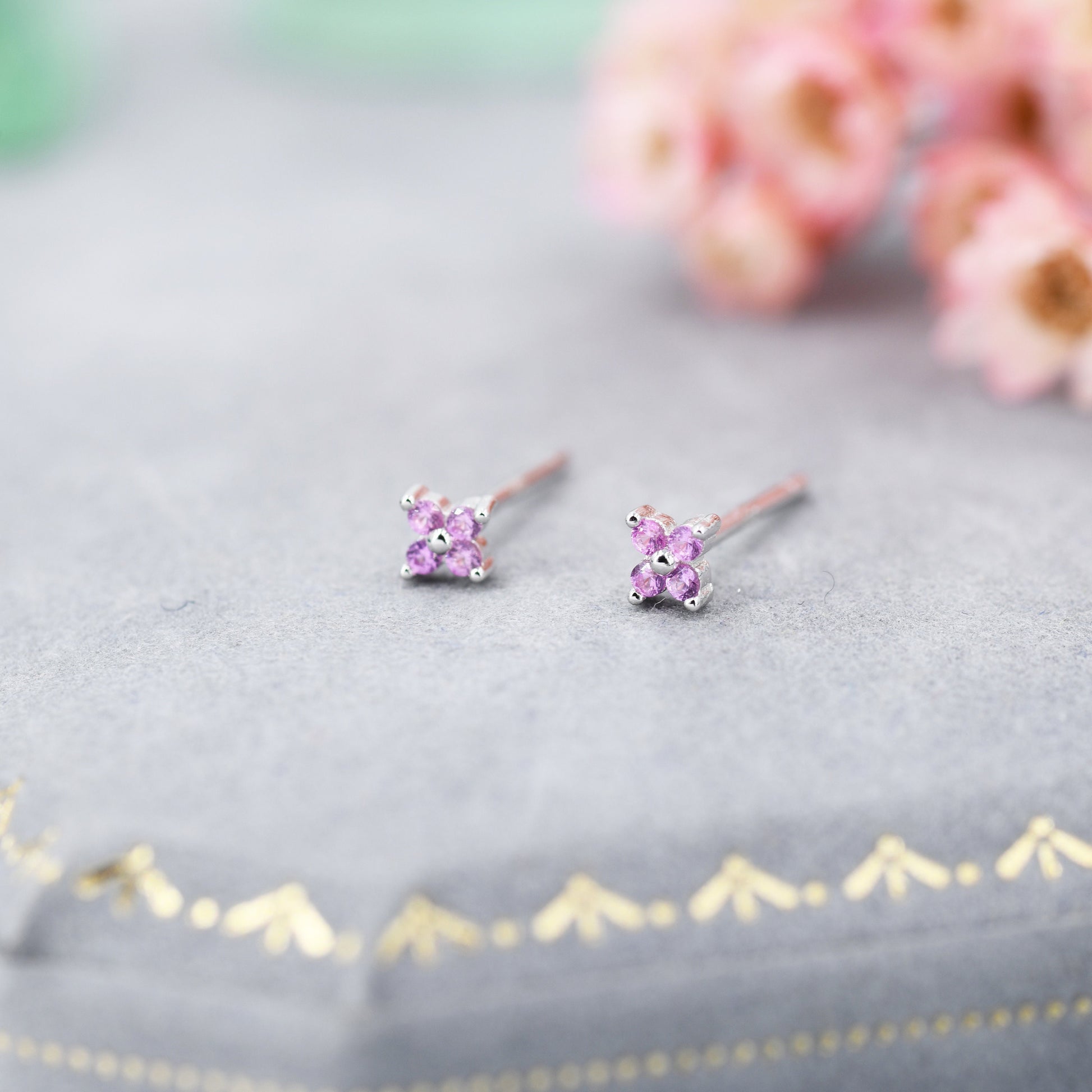 Crystal Flowers In Costume Earrings For Sale | UK