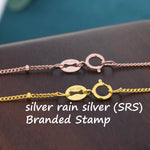 Minimalist Dainty Bead Motif Necklace in Sterling Silver, Various Lengths, Silver or Gold or Rose Gold, Satellite Chain Bead Choker Necklace