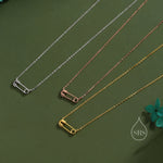 Cute Little Safety Pin Pendant Necklace in Sterling Silver, Silver or Gold or Rose Gold, Silver Safety Pin Necklace, Gift for DIY Lover