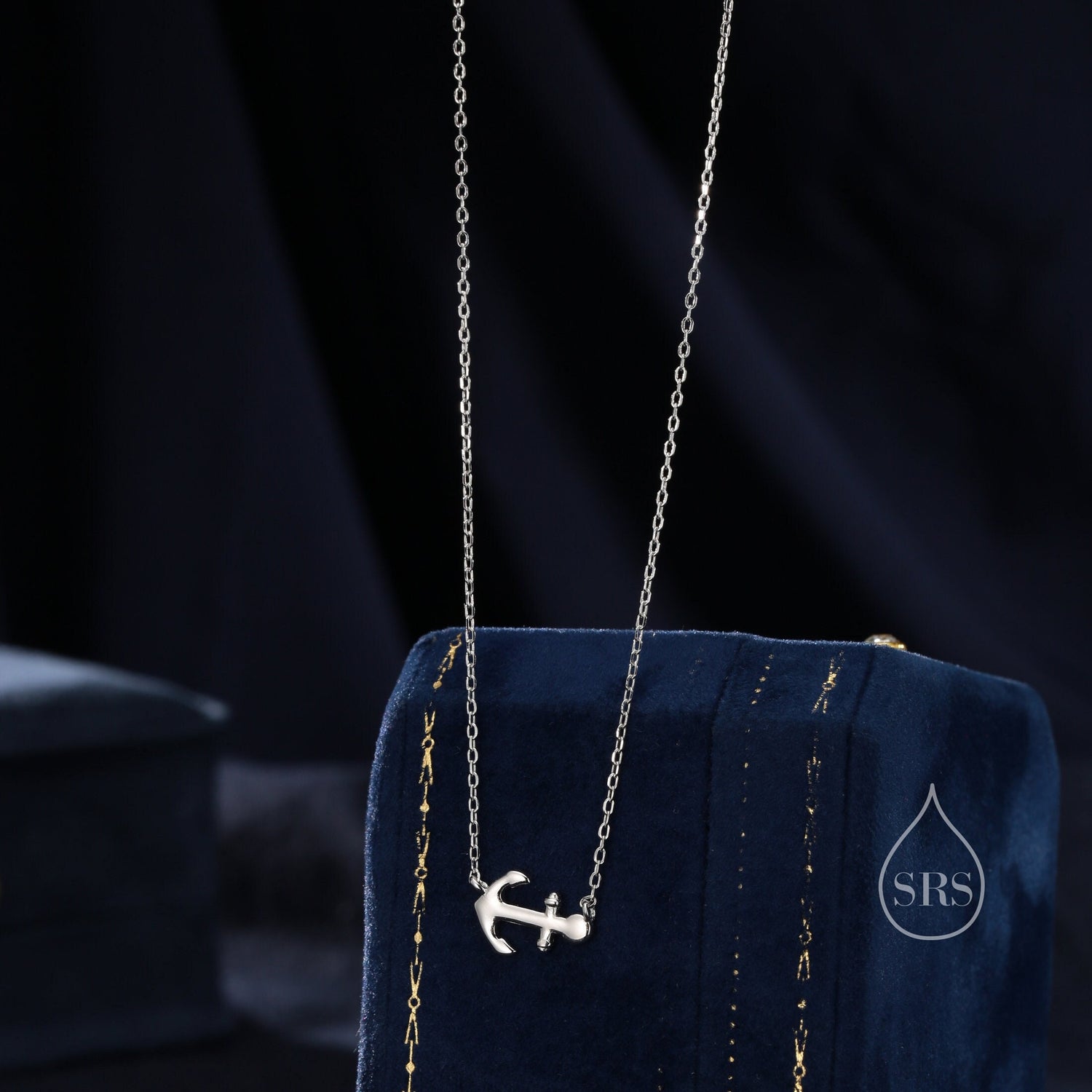 Dainty Anchor Pendant Necklace in Sterling Silver, Silver or Gold or Rose Gold, Anchor Necklace in Silver