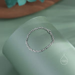 Barely There Chain Ring in Sterling Silver, Dainty Simple Delicate Ring , Thin Ring, Barely Visible Ring, Soft Chain Ring