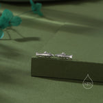 Sterling Silver Trout 16G Flat Back Labret Earrings