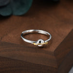 Sterling Silver Planet Ring, Adjustable Size, Saturn Planet Ring, Dainty and Delicate