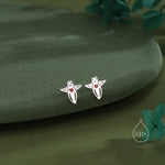 Sale! Sea Angel Stud Earrings in Sterling Silver, Silver or Gold, Tiny Sea Angel Earrings, Ocean Themed Fish Earrings