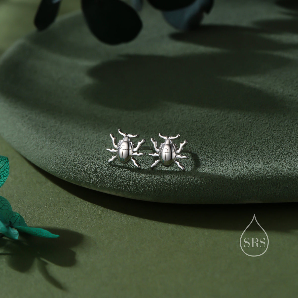 Stag Beetle Stud Earrings