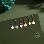 Ocean Sunfish Fish Drop Hook Earrings in Sterling Silver, Silver, Gold or Rose Gold, Sun Fish Earrings, Mola Mola Earrings, Animal Earrings