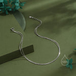 Sterling Silver Double Layer Anklet, Silver or Gold, Two Layer Anklet, Silver Anklet