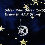 Delicate Moon and Star Stud Earrings in Sterling Silver, Silver, Gold or Rose Gold, Small Moon Earrings, Celestial Jewellery