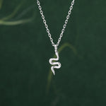 Tiny Snake Pendant Necklace