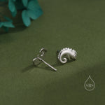 Chameleon Stud Earrings in Sterling Silver, Lizard Stud, Cute Animal Earrings, Nature Inspired Earrings