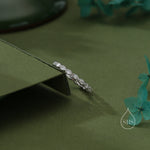 Marquise CZ Infinity Ring in Sterling Silver, Silver or Gold, Skinny Marquise Crystal Ring US 5 - 8