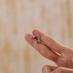 Sterling Silver Cute Little Giraffe Stud Earrings - Hand Painted Enamel - Cute, Fun, Whimsical and Pretty Jewellery