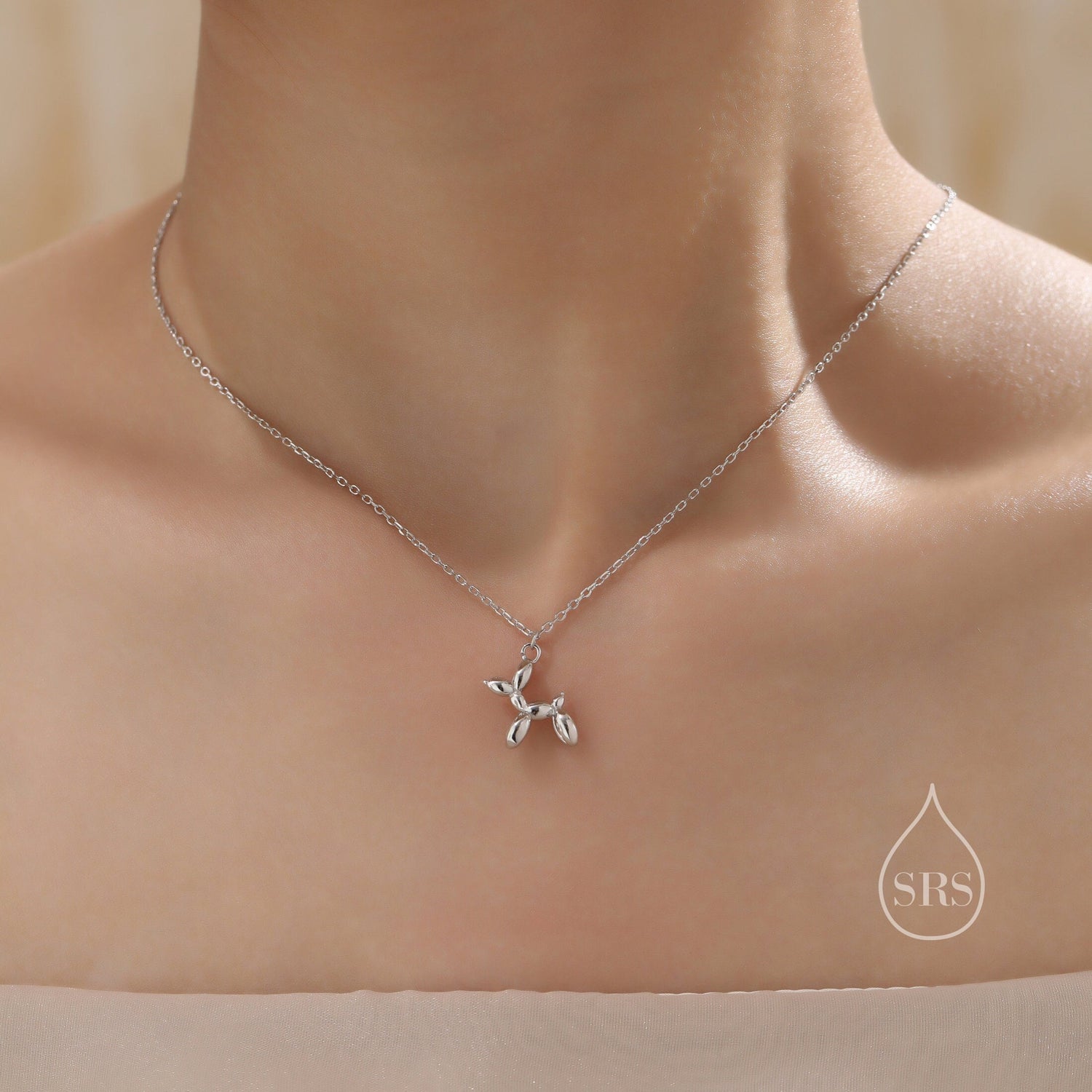 Balloon Dog Pendant Necklace