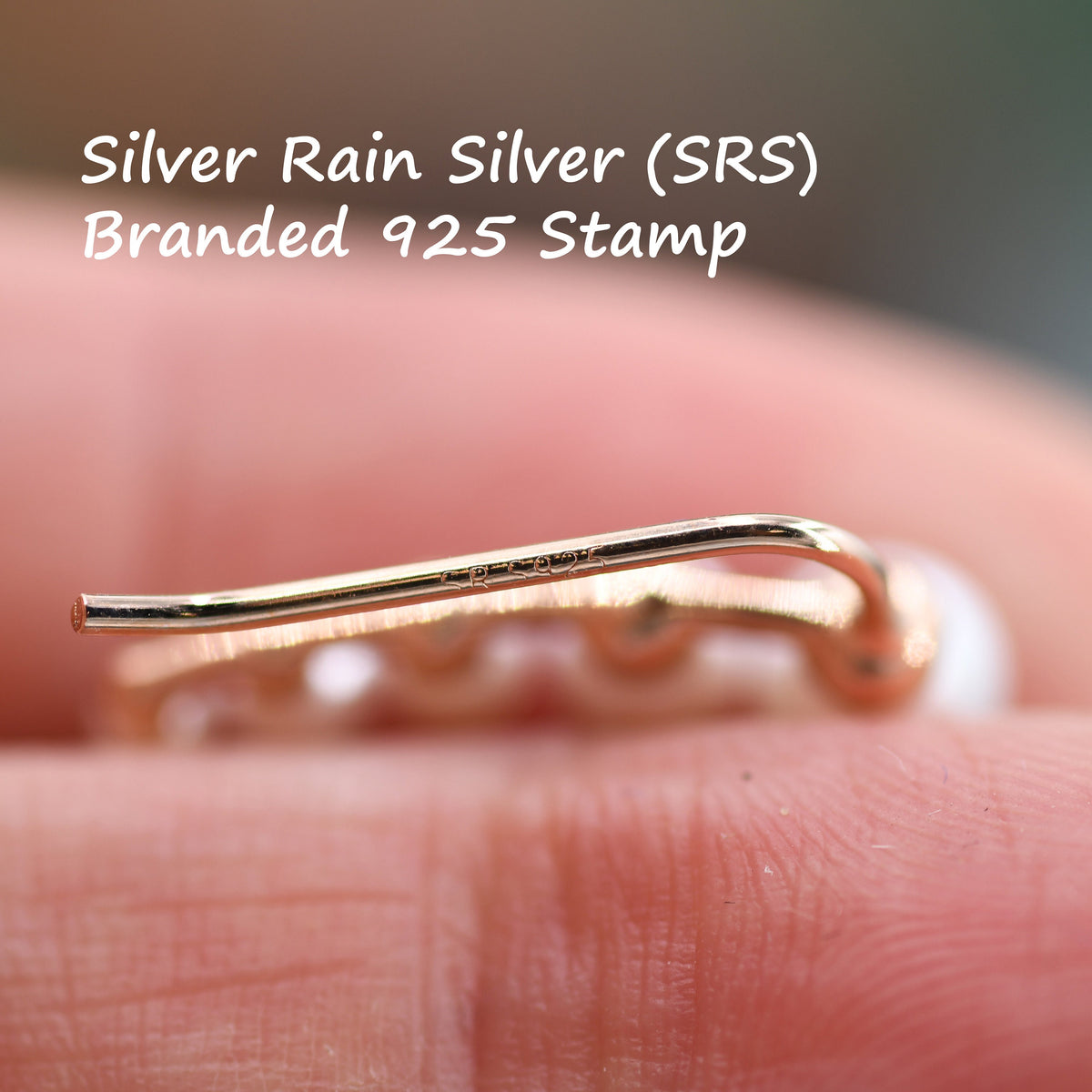 Pearl Crawler Earrings in Sterling Silver, Mother of Pearl Ear Crawlers, Simulated Pearls Ear Climbers, Silver, Gold or Rose Gold
