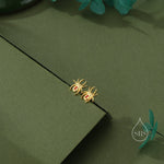 Black Widow Spider Enamel Stud Earrings in Sterling Silver, Silver or Gold,Animal Earrings, Nature Inspired, Insect Earrings