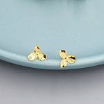 Hydrangea Flower Stud Earrings in Sterling Silver, Silver or Gold, Flower Earrings, Nature Inspired Flower Earrings
